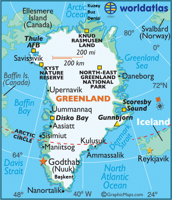 Grönland harita