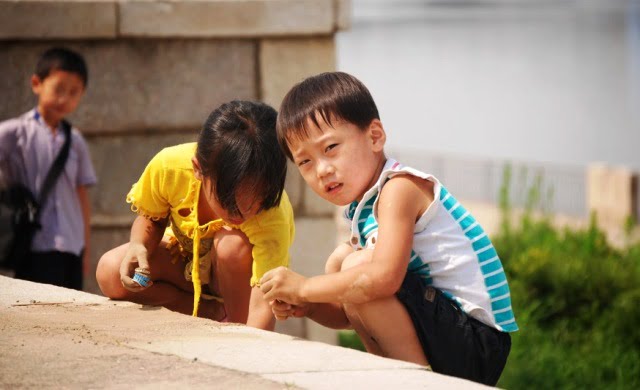 north korean kids