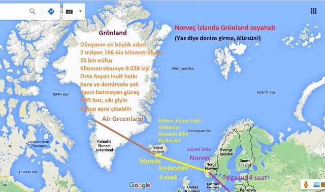 Norveç İzlanda Grönland seyahati