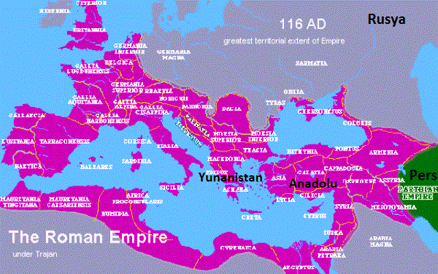 Roma İmparatorluğu harita