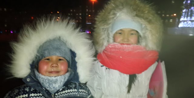 sibirya'da çocuklar