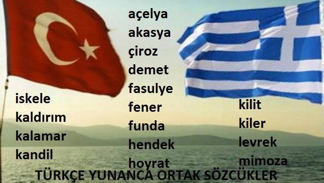 Yunanca Türkçe ortak kelimeler